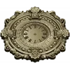 Ornate Baroque Wall Clock 3D Model for CNC Milling