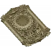 Ornate Baroque Clock Panel 3D STL Model for CNC Milling