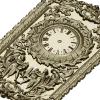 Ornate Baroque Clock Panel 3D STL Model for CNC Milling