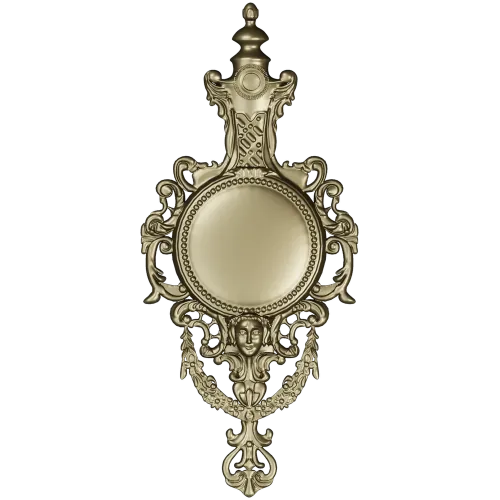Ornate Renaissance Medallion Clock Frame 3D Model for CNC