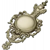 Ornate Renaissance Medallion Clock Frame 3D Model for CNC
