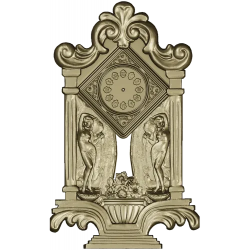 Барельефные декоративные часы для ЧПУ (STL)