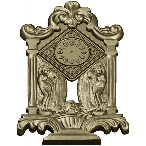 Барельефные декоративные часы для ЧПУ (STL)