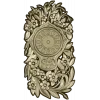 Ornate Floral Clock Face 3D Model for CNC