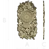 Ornate Floral Clock Face 3D Model for CNC