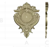 Baroque Elegance Wall Clock STL Model for CNC Milling