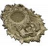 Ornate Baroque Wall Clock STL Model for CNC Milling