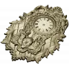 Ornate Baroque Wall Clock STL Model for CNC Milling