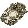 Ornate Baroque Clock Frame 3D Model in STL for CNC
