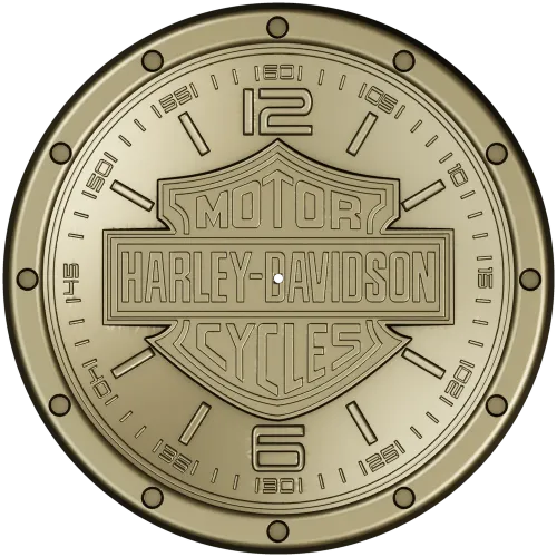 Harley Davidson Emblem Medallion STL Model for CNC Milling