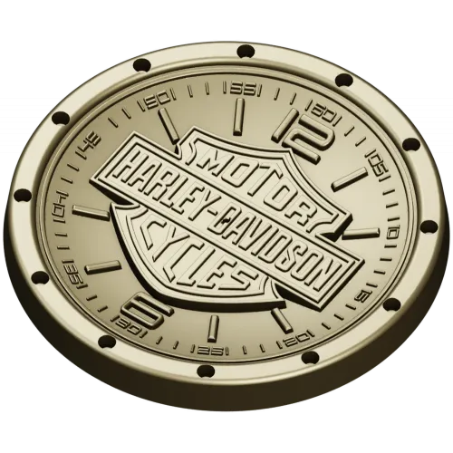 Harley Davidson Emblem Medallion STL Model for CNC Milling