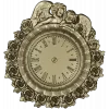 Decorative Angel Clock 3D Model STL for CNC Milling