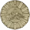 Detailed Double-Headed Eagle Emblem STL Model for CNC Milling