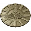 Detailed Double-Headed Eagle Emblem STL Model for CNC Milling
