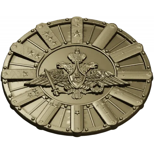 Detailed Double-Headed Eagle Emblem STL Model for CNC Milling