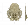 Timber Wolf Clock 3D STL Model for CNC Milling
