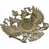 Dual-Headed Eagle Clock Emblem STL 3D Model for CNC Milling