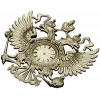 Dual-Headed Eagle Clock Emblem STL 3D Model for CNC Milling