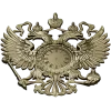 Dual-Headed Eagle Clock Emblem STL 3D Model for CNC Milling