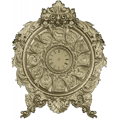 Astrological Timekeeper 3D Model STL for CNC Milling