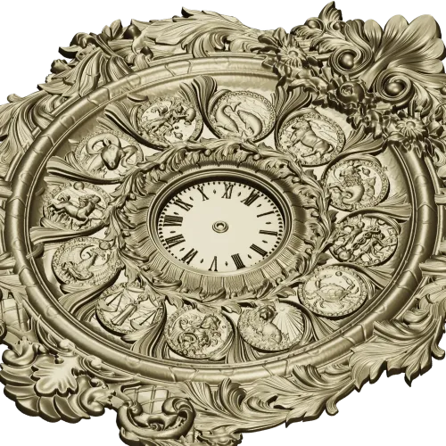Astrological Timekeeper 3D Model STL for CNC Milling