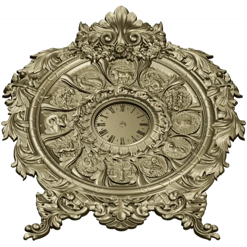 Astrological Timekeeper 3D Model STL for CNC Milling