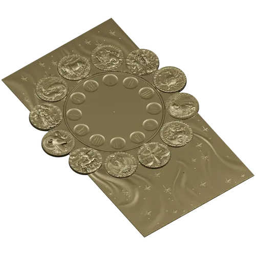 Колесо Зодиака - 3D модель в формате STL для ЧПУ
