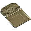 Deer Forest Wall Clock 3D Model for CNC