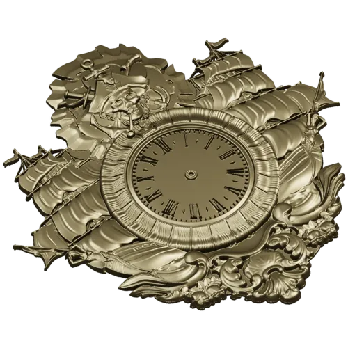Пиратские настенные часы - 3D модель STL для ЧПУ