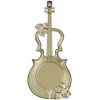 Melodic Elegance - Violin and Drum Inspired CNC 3D Model STL