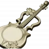 Melodic Elegance - Violin and Drum Inspired CNC 3D Model STL
