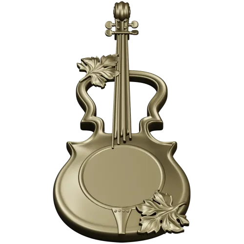 Melodic Elegance - Violin and Drum Inspired CNC 3D Model STL
