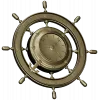 Ship Wheel Clock 3D Model for CNC Milling