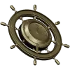 Ship Wheel Clock 3D Model for CNC Milling