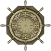 STL 3D model of Nautical Ship Wheel Clock for CNC Milling