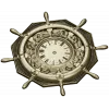 STL 3D model of Nautical Ship Wheel Clock for CNC Milling