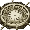 STL 3D model of Nautical Ship Wheel Clock for CNC Milling