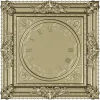Ornate Square Clock Panel 3D Model STL for CNC Milling