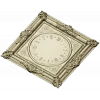 Ornate Square Clock Panel 3D Model STL for CNC Milling
