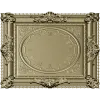 Ornate Square Clock Panel 3D Model STL for CNC Milling