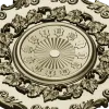 Круглая декоративная STL модель настенных часов - розетка с виноградным венком