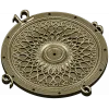 LatticeTime Ornamental Clock Face 3D Model STL for CNC Milling