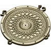 LatticeTime Ornamental Clock Face 3D Model STL for CNC Milling