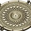 LatticeTime Ornamental Clock Face 3D Model STL for CNC Milling