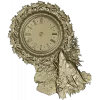 Decorative Wolf Clock 3D STL Model for CNC Milling