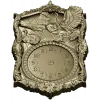 Ornate Owl Clock Frame 3D STL Model for CNC Milling