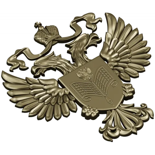 Двуглавый орёл с щитом - 3D модель STL для ЧПУ