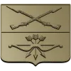 Heraldic Shield with Crossed Muskets and Bow - STL 3D Model for CNC