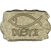 Ichthys Stone Plaque - STL 3D model for CNC