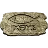 Ichthys Stone Plaque - STL 3D model for CNC